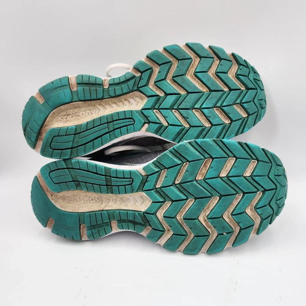 Saucony‎ Grid Cohesion 10 S15333-1 Sneakers Womens US 8 Gray Teal Running Shoes